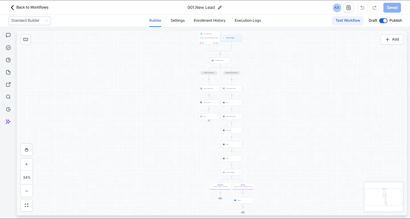 Workflow 001 — New Lead
