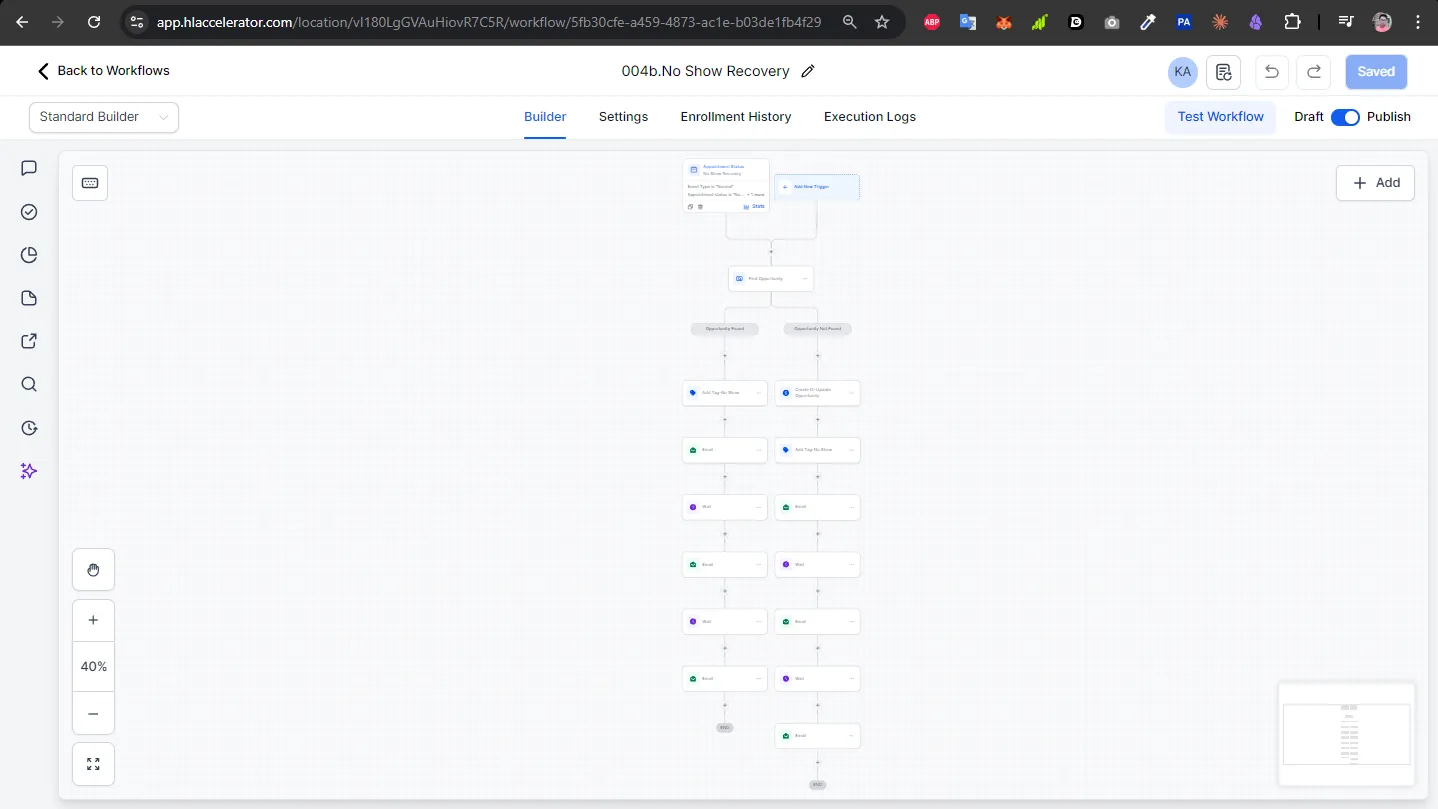 Workflow 004b — No Show Recovery